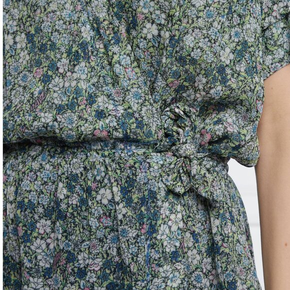 Zadig & Voltaire Floral Puff Sleeve Mini Dress – Betty Mousseline – M - Picture 4 of 14